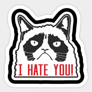 I HATE YOU Sticker